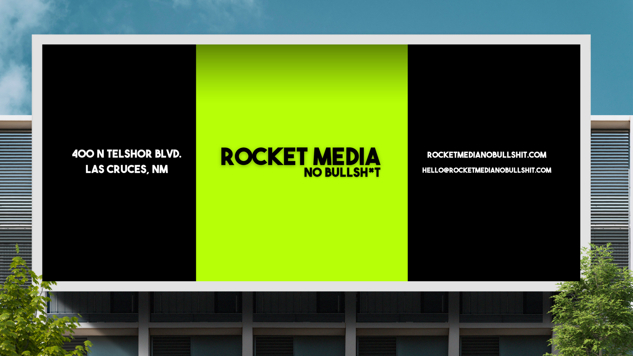 Rocket Media Billboard Mockup Twitter Post